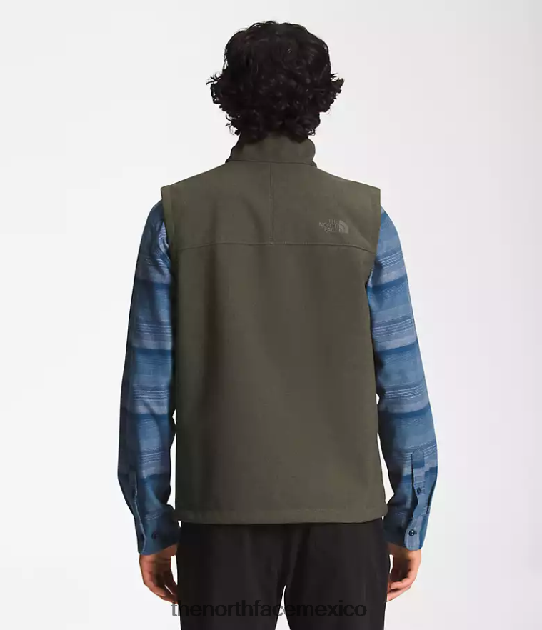 The North Face ropa NFHLJL201 nuevo gris topo verde oscuro jaspeado hombres chaleco biónico apex