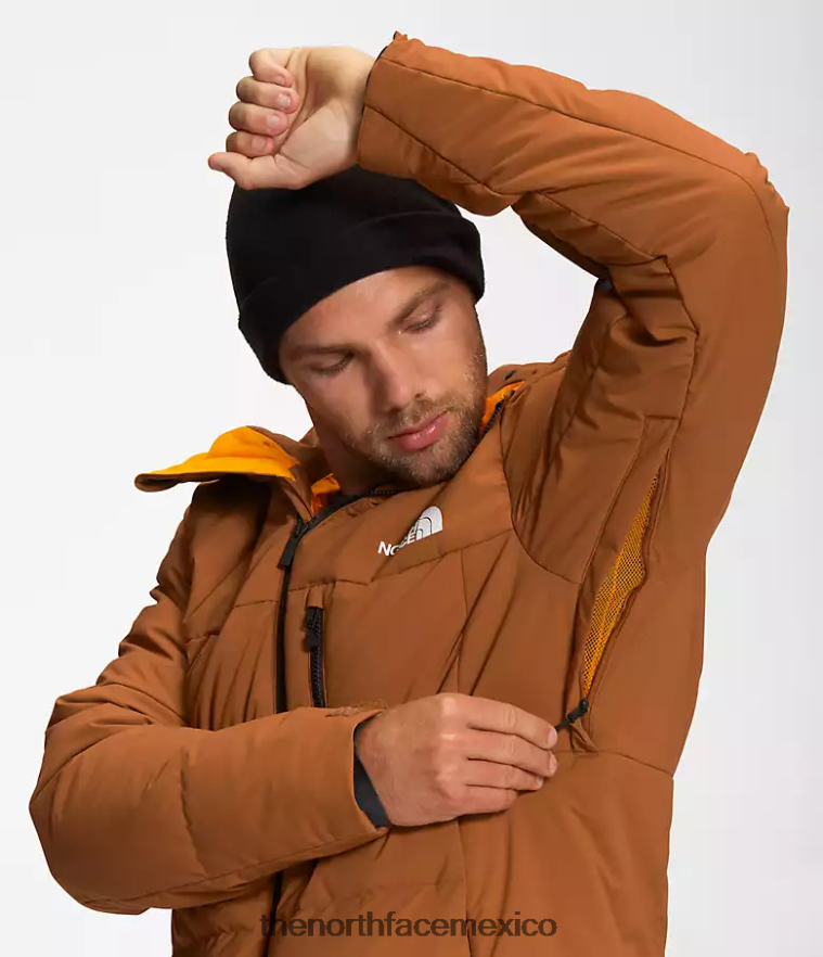 The North Face ropa NFHLJL1035 cuero marrón hombres chaqueta de plumas corefire