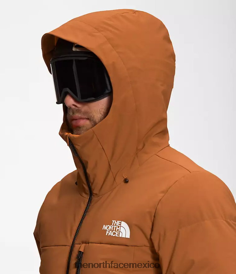 The North Face ropa NFHLJL1035 cuero marrón hombres chaqueta de plumas corefire