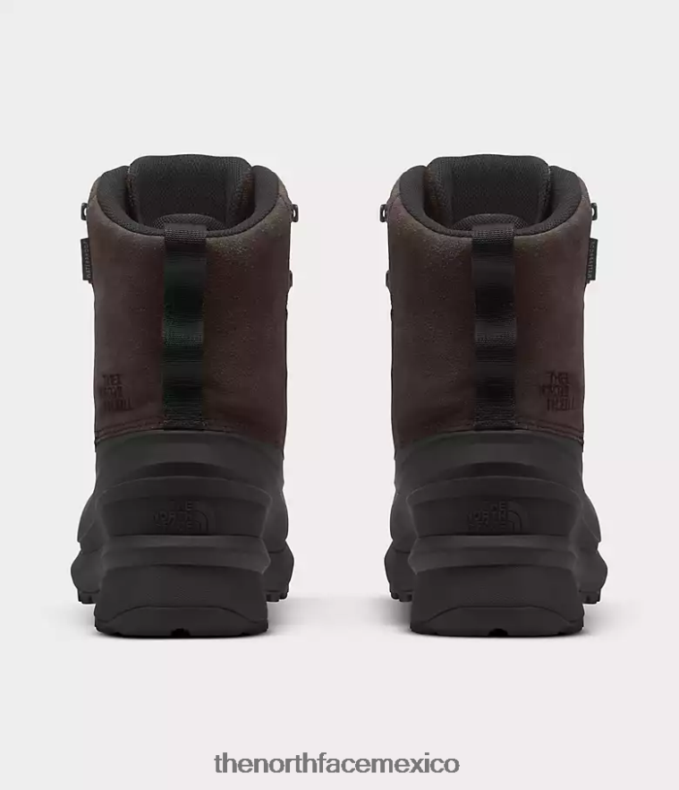 The North Face calzado NFHLJL612 café marrón/tnf negro hombres botas impermeables chilkat v con encaje