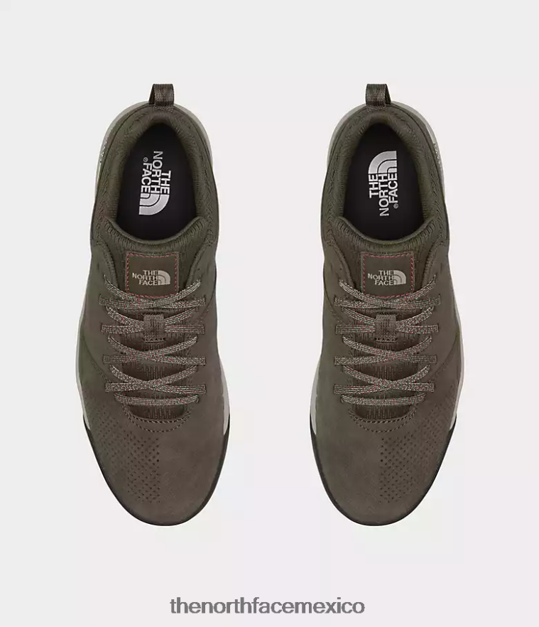 The North Face calzado NFHLJL1043 nuevo verde topo/arenisca hombres zapatos larimer lace ii
