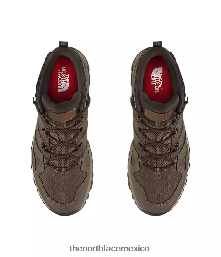 The North Face calzado NFHLJL1218 marrón bipartidista/marrón café hombres botas hedgehog fastpack ii mid wp