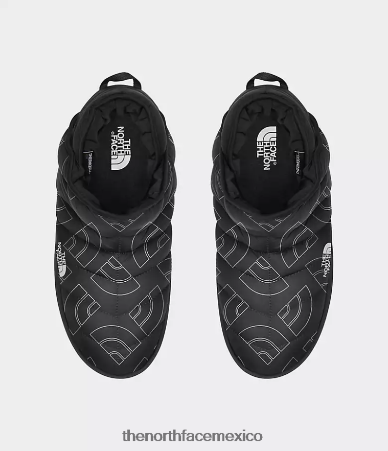 The North Face calzado NFHLJL790 tnf negro media cúpula contorno impresión/tnf negro hombres botines de tracción termoball