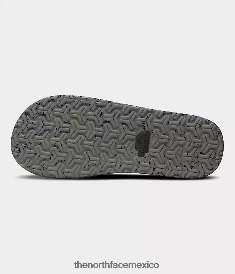 The North Face calzado NFHLJL497 verde agave/tnf negro hombres chanclas del campamento base ii