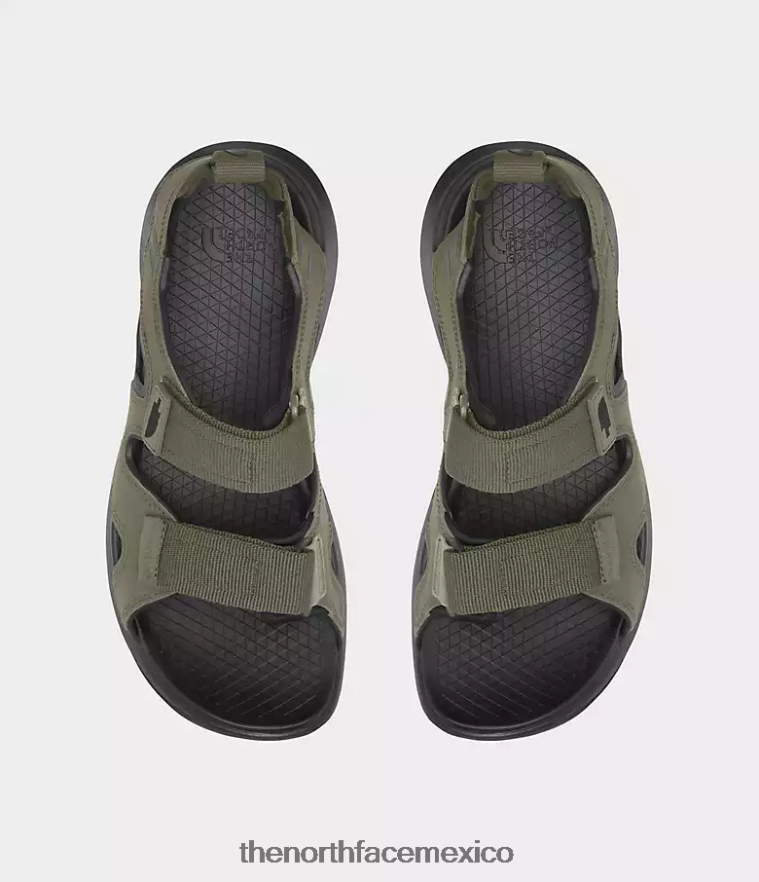 The North Face calzado NFHLJL552 verde oliva quemado/negro tnf hombres sandalias erizo iii