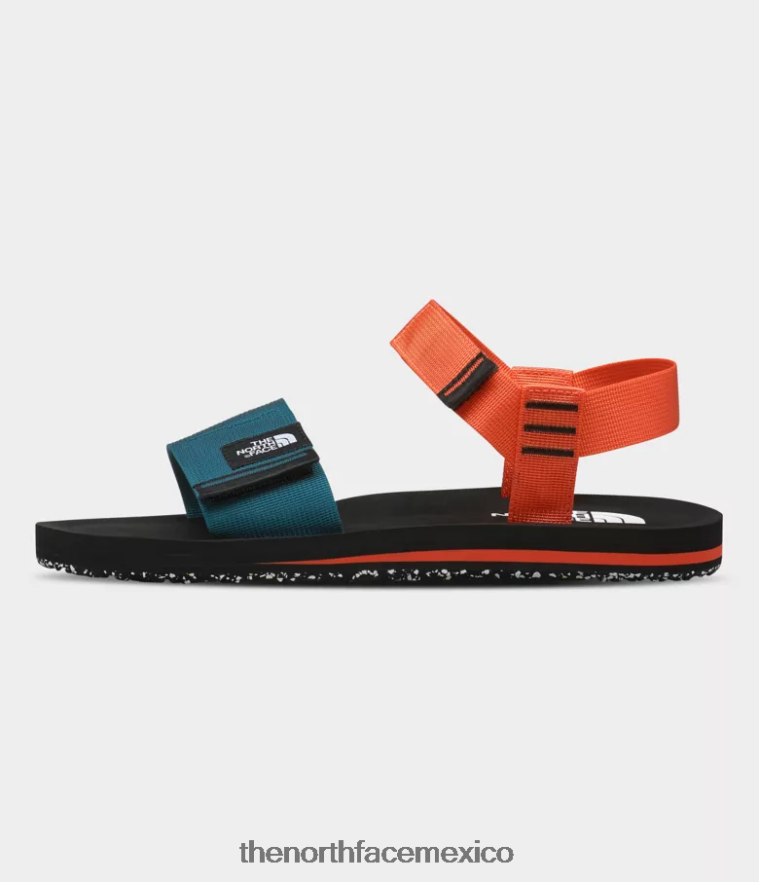 The North Face calzado NFHLJL713 tnf negro/naranja retro hombres sandalias skeena