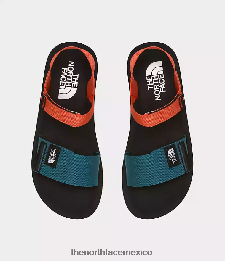 The North Face calzado NFHLJL713 tnf negro/naranja retro hombres sandalias skeena