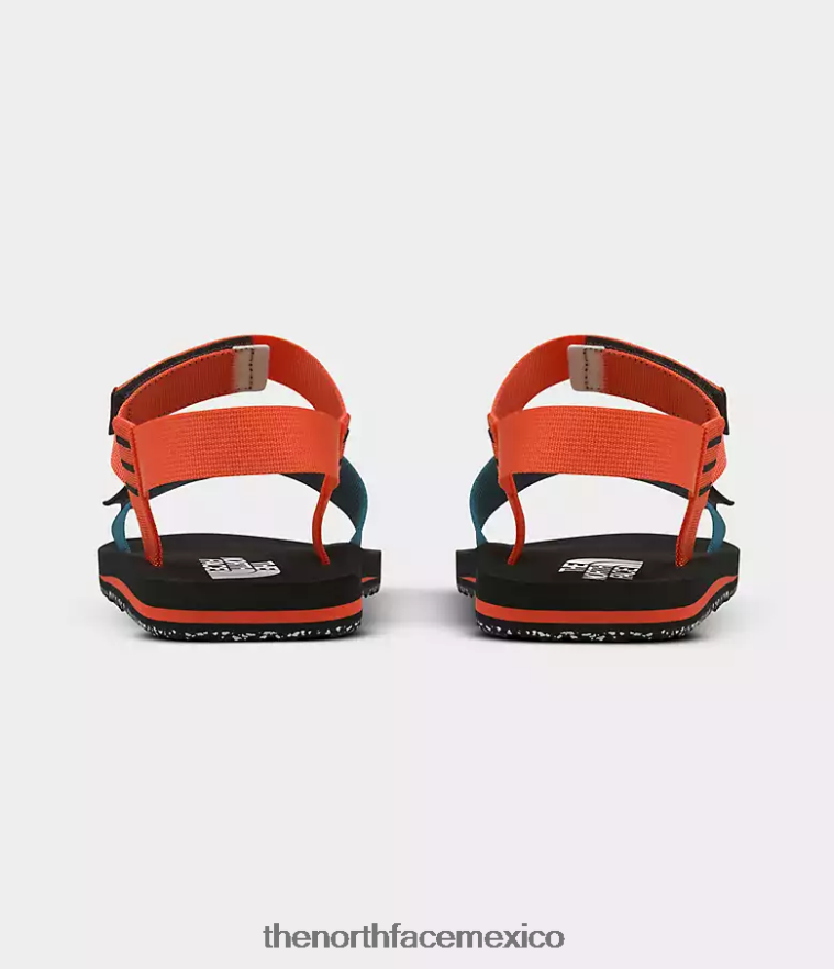 The North Face calzado NFHLJL713 tnf negro/naranja retro hombres sandalias skeena