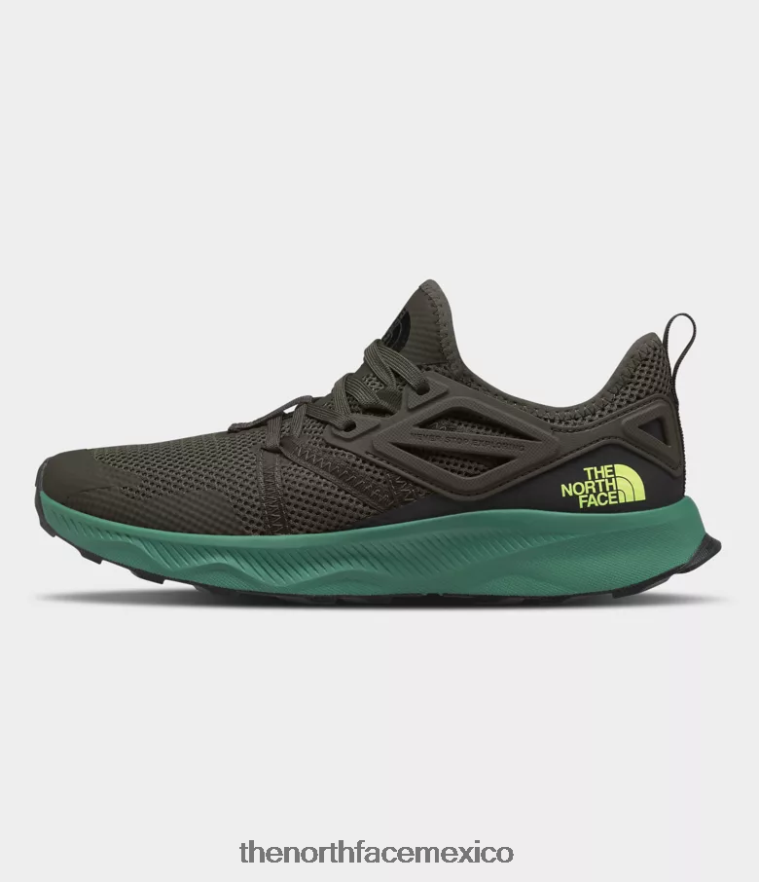 The North Face calzado NFHLJL1079 nuevo verde topo/verde hierba intenso hombres zapatos ojo de buey