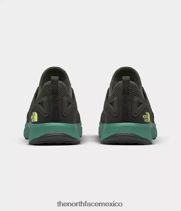 The North Face calzado NFHLJL1079 nuevo verde topo/verde hierba intenso hombres zapatos ojo de buey