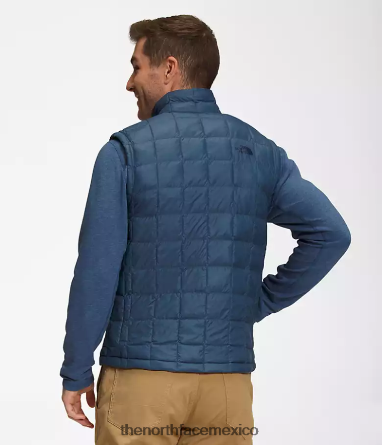 The North Face ropa NFHLJL1156 azul sombreado hombres chaleco termoball eco 2.0