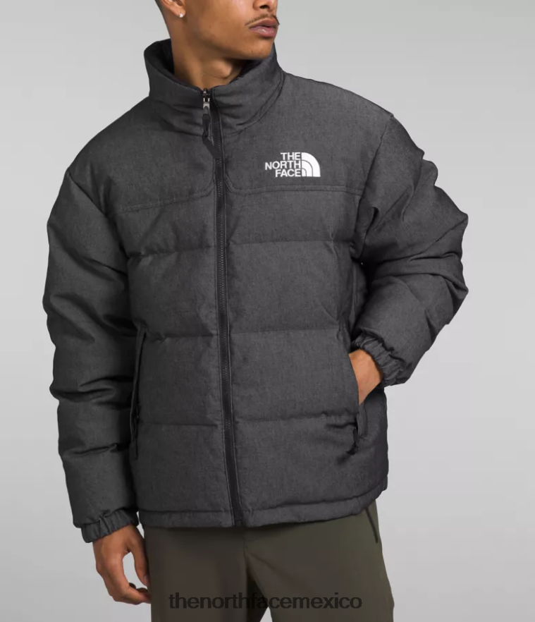 The North Face ropa NFHLJL1204 denim negro tnf hombres 92 chaqueta nuptse reversible