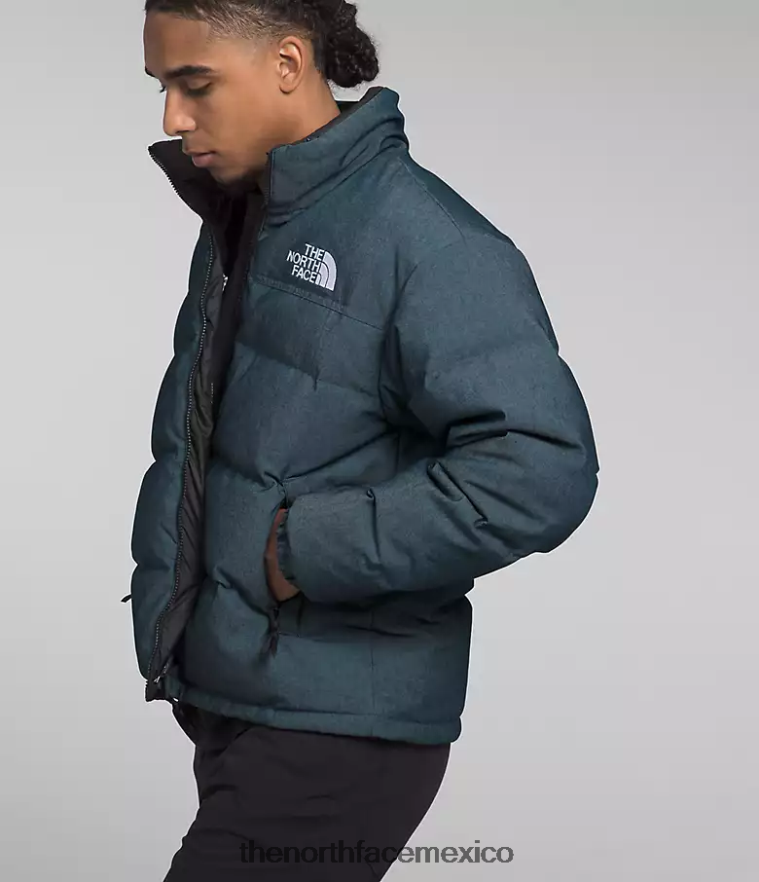 The North Face ropa NFHLJL1205 azul denim/negro tnf hombres 92 chaqueta nuptse reversible