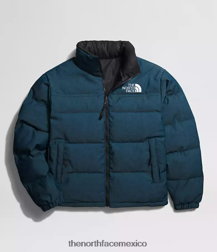 The North Face ropa NFHLJL1205 azul denim/negro tnf hombres 92 chaqueta nuptse reversible