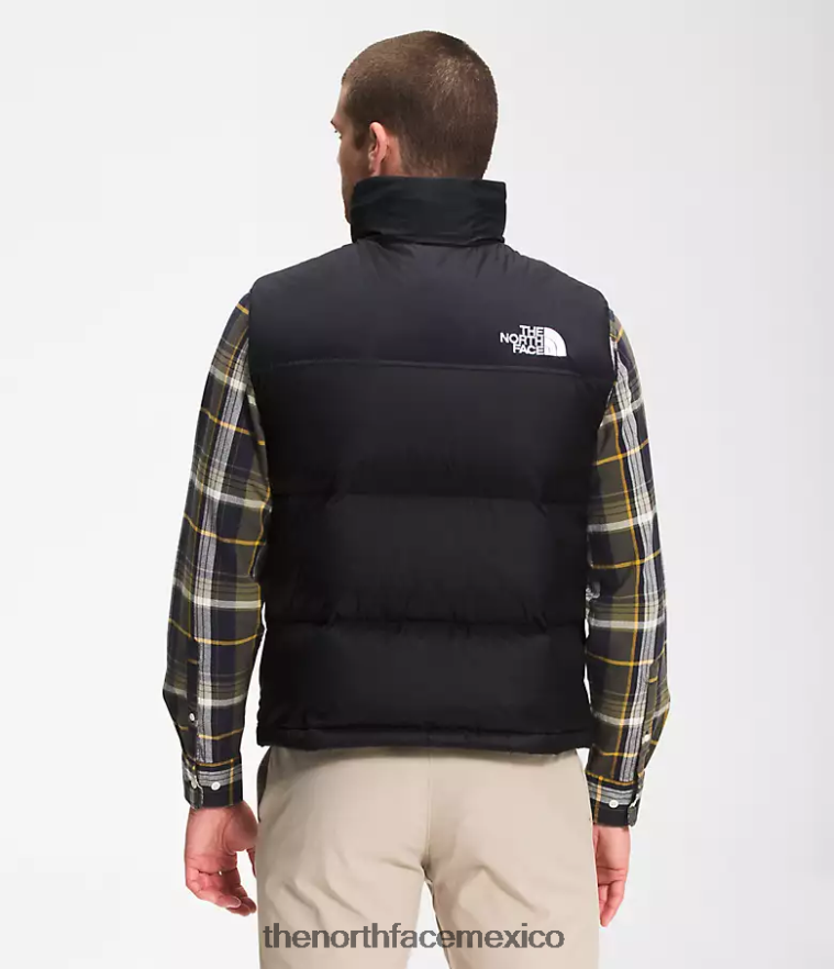 The North Face ropa NFHLJL288 tnf reciclado negro hombres chaleco retro nuptse 1996