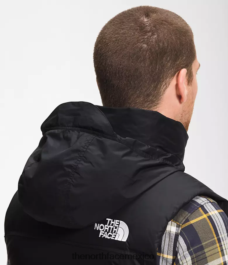 The North Face ropa NFHLJL288 tnf reciclado negro hombres chaleco retro nuptse 1996