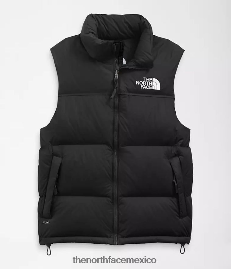 The North Face ropa NFHLJL288 tnf reciclado negro hombres chaleco retro nuptse 1996