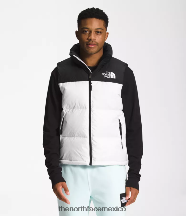 The North Face ropa NFHLJL290 tnf blanco/tnf negro hombres chaleco retro nuptse 1996