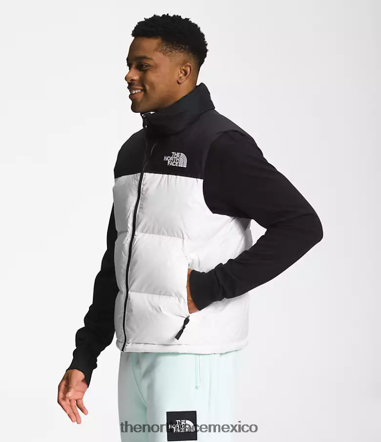 The North Face ropa NFHLJL290 tnf blanco/tnf negro hombres chaleco retro nuptse 1996