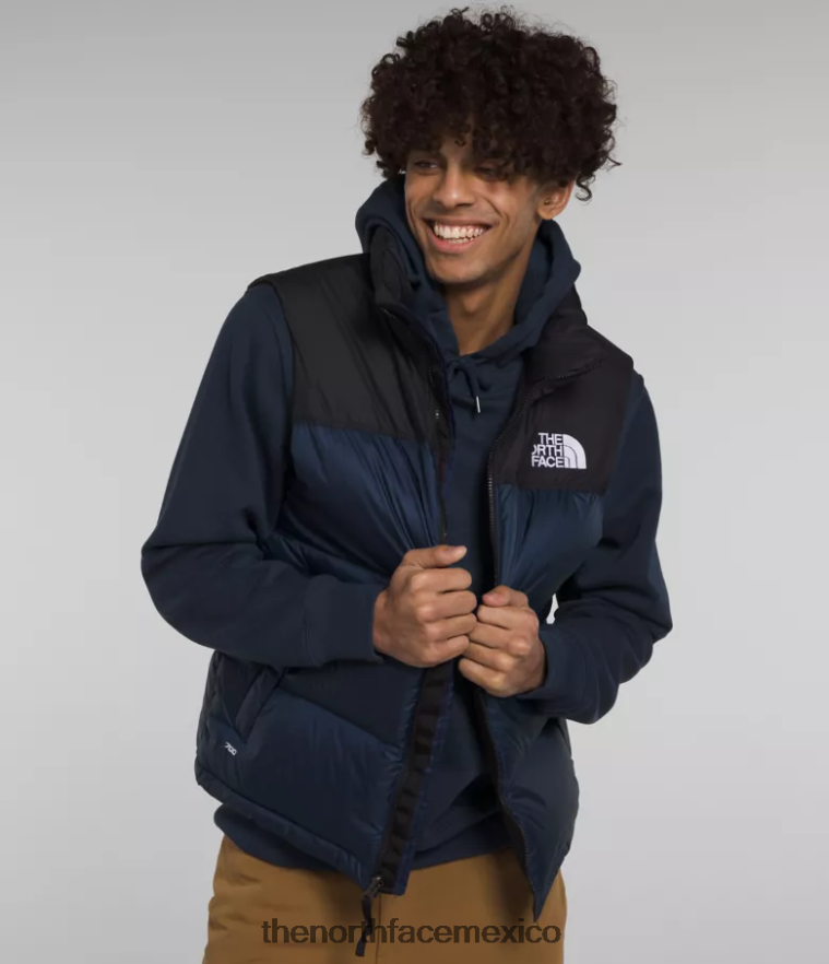 The North Face ropa NFHLJL292 cumbre azul marino/tnf negro hombres chaleco retro nuptse 1996