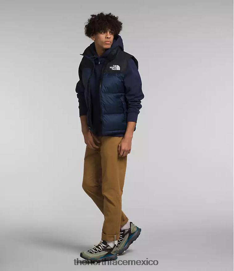 The North Face ropa NFHLJL292 cumbre azul marino/tnf negro hombres chaleco retro nuptse 1996