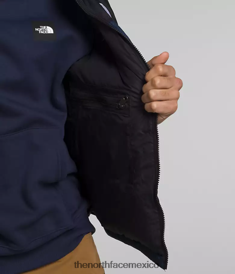 The North Face ropa NFHLJL292 cumbre azul marino/tnf negro hombres chaleco retro nuptse 1996