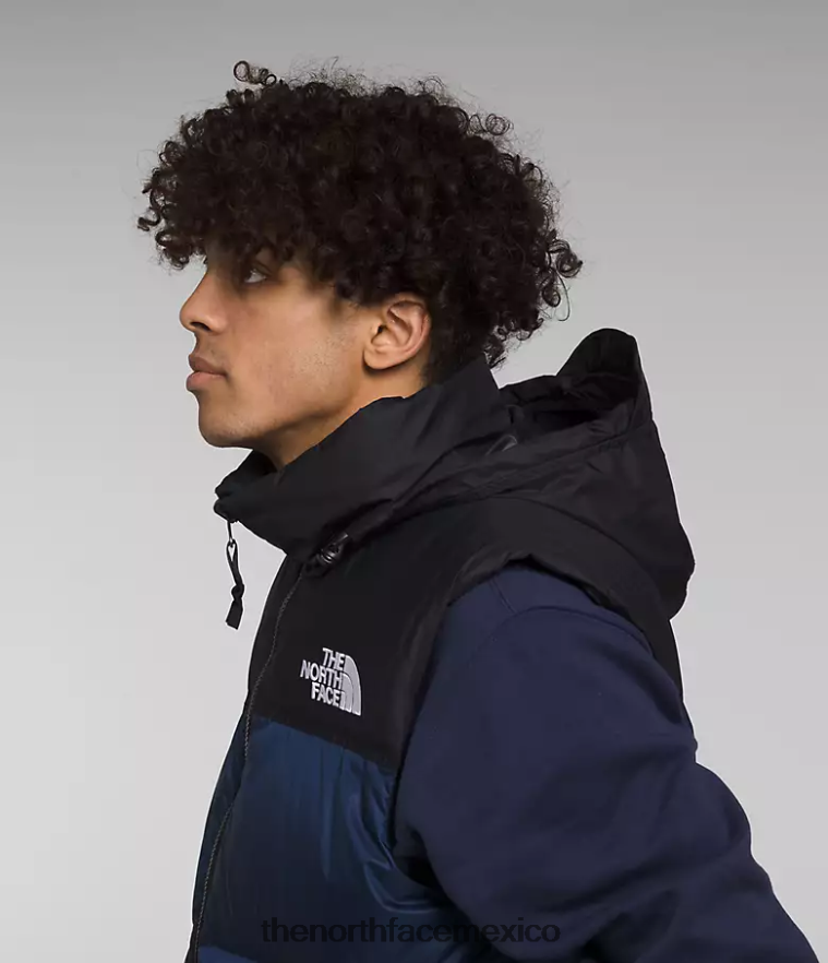 The North Face ropa NFHLJL292 cumbre azul marino/tnf negro hombres chaleco retro nuptse 1996
