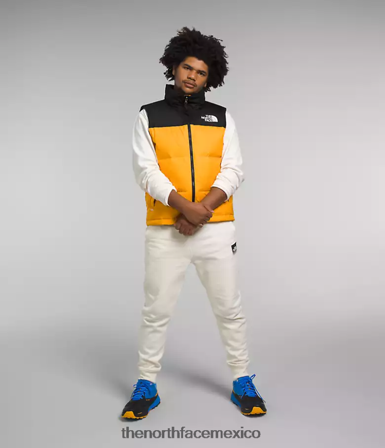 The North Face ropa NFHLJL293 cumbre oro/tnf negro hombres chaleco retro nuptse 1996