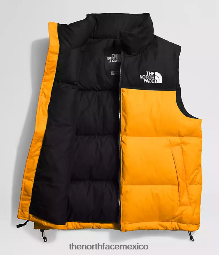 The North Face ropa NFHLJL293 cumbre oro/tnf negro hombres chaleco retro nuptse 1996