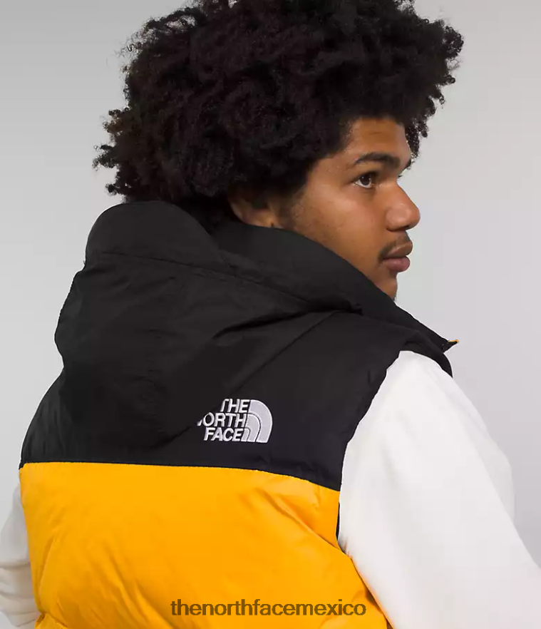 The North Face ropa NFHLJL293 cumbre oro/tnf negro hombres chaleco retro nuptse 1996