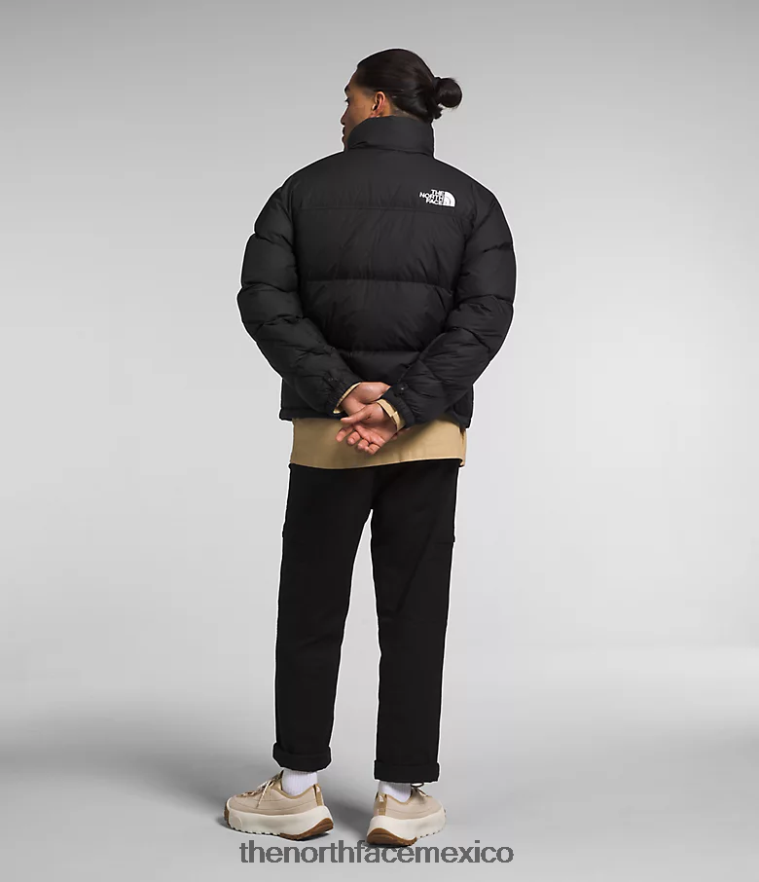 The North Face ropa NFHLJL468 tnf reciclado negro hombres chaqueta retro nuptse 1996