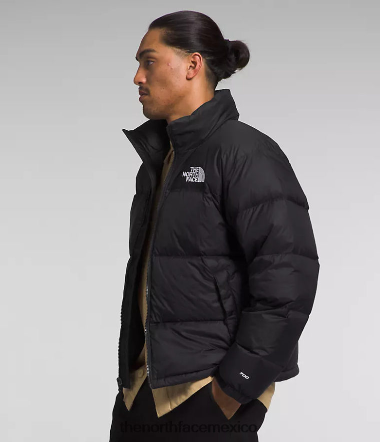 The North Face ropa NFHLJL468 tnf reciclado negro hombres chaqueta retro nuptse 1996