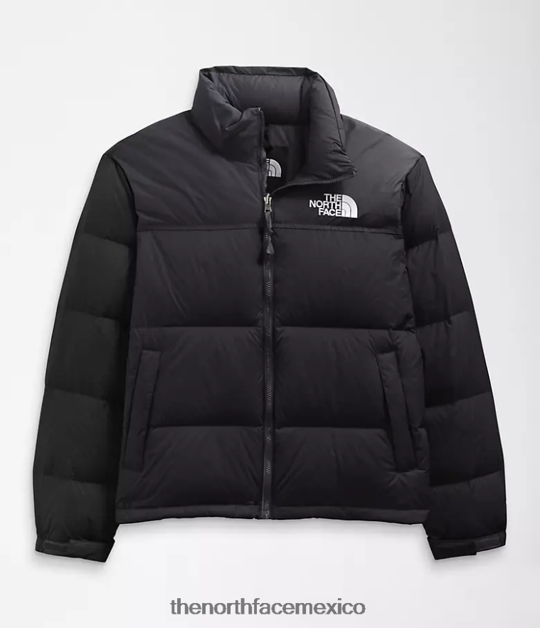 The North Face ropa NFHLJL468 tnf reciclado negro hombres chaqueta retro nuptse 1996