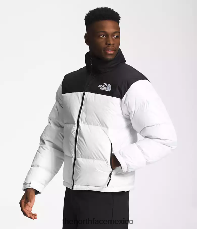 The North Face ropa NFHLJL469 tnf blanco/tnf negro hombres chaqueta retro nuptse 1996