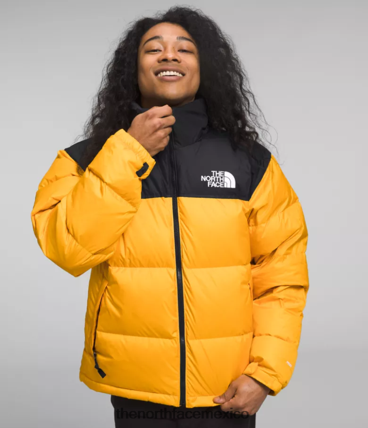 The North Face ropa NFHLJL472 cumbre oro/tnf negro hombres chaqueta retro nuptse 1996