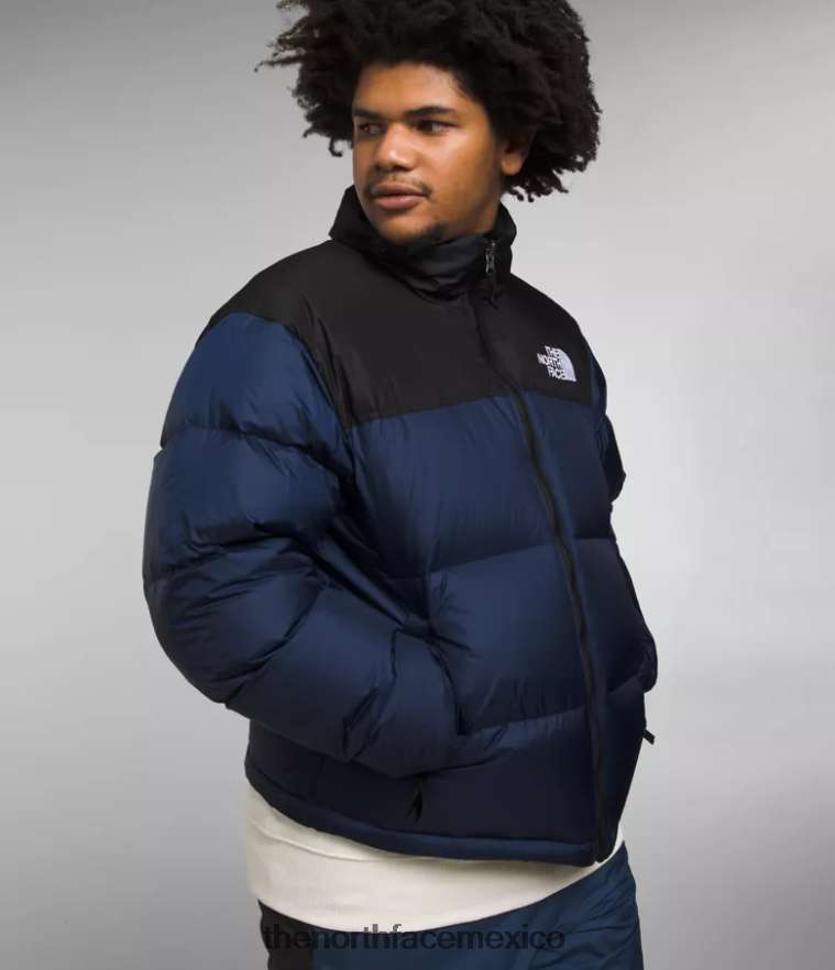 The North Face ropa NFHLJL473 cumbre azul marino/tnf negro hombres chaqueta retro nuptse 1996