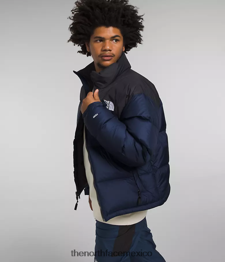 The North Face ropa NFHLJL473 cumbre azul marino/tnf negro hombres chaqueta retro nuptse 1996
