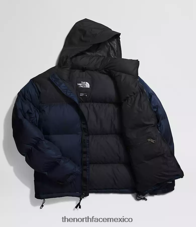 The North Face ropa NFHLJL473 cumbre azul marino/tnf negro hombres chaqueta retro nuptse 1996