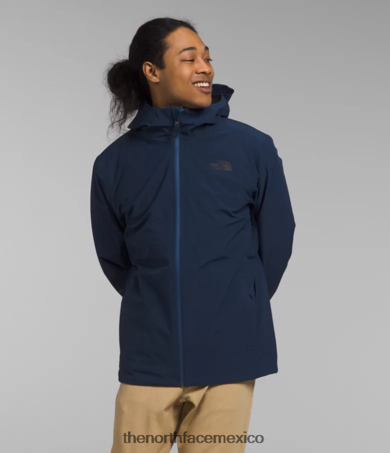 The North Face ropa NFHLJL476 azul marino cumbre/azul sombreado hombres chaqueta termoball eco triclimate