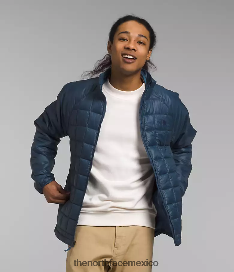 The North Face ropa NFHLJL476 azul marino cumbre/azul sombreado hombres chaqueta termoball eco triclimate