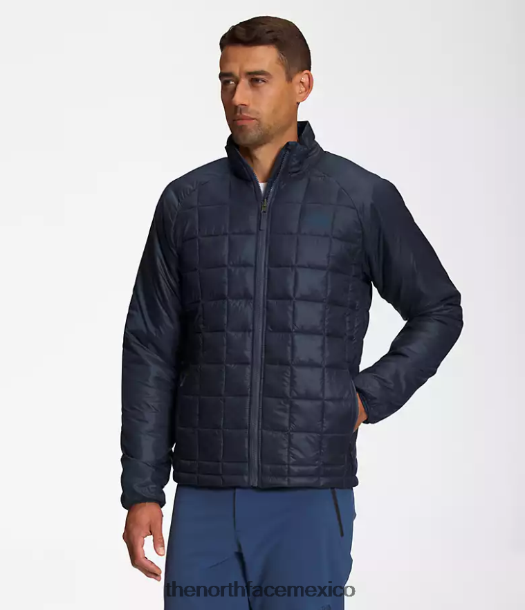 The North Face ropa NFHLJL477 azul sombreado/azul marino cumbre hombres chaqueta termoball eco triclimate
