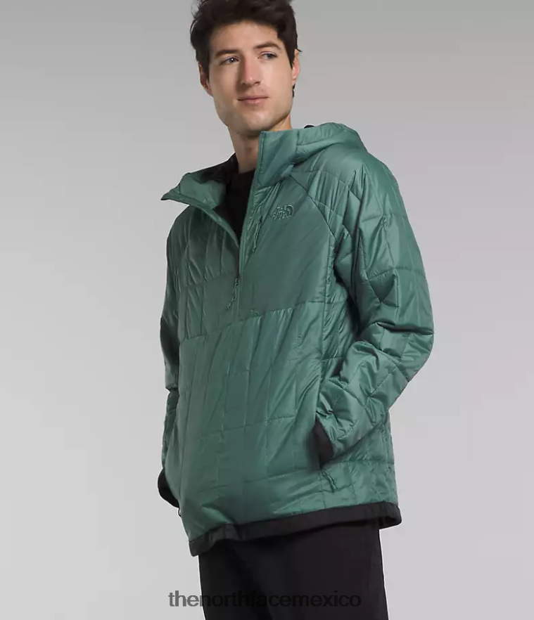 The North Face ropa NFHLJL767 salvia oscura/tnf negro hombres jersey circaloft con cremallera