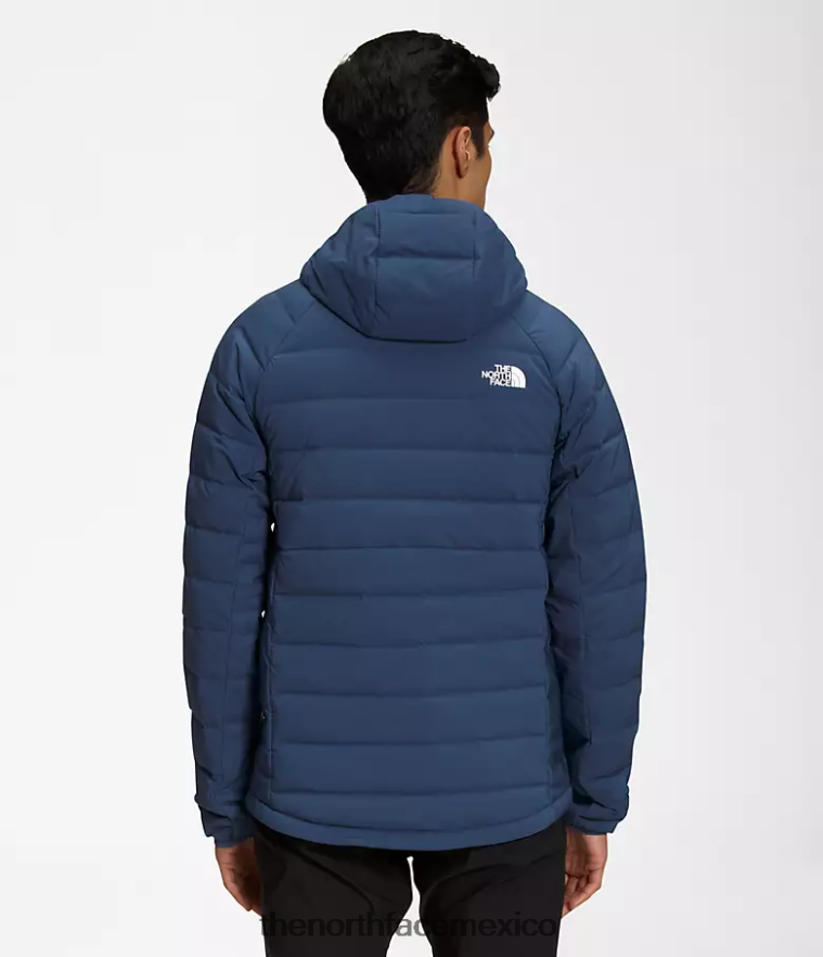 The North Face ropa NFHLJL919 azul sombreado hombres sudadera con capucha Belleview elástica