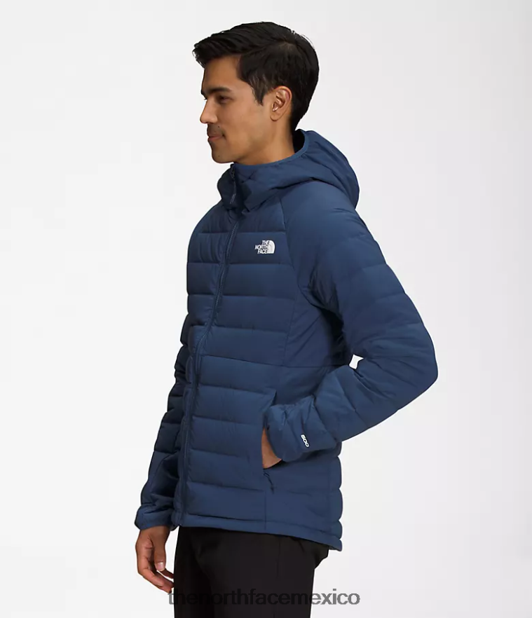 The North Face ropa NFHLJL919 azul sombreado hombres sudadera con capucha Belleview elástica
