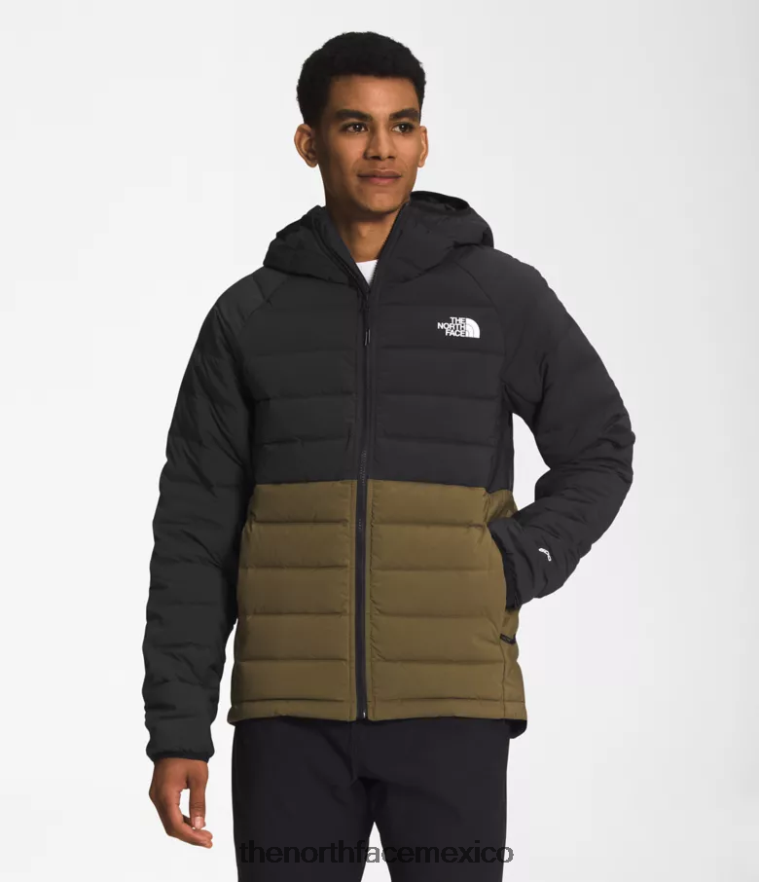 The North Face ropa NFHLJL920 tnf negro/oliva militar hombres sudadera con capucha Belleview elástica