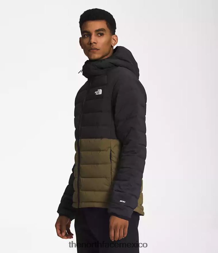 The North Face ropa NFHLJL920 tnf negro/oliva militar hombres sudadera con capucha Belleview elástica