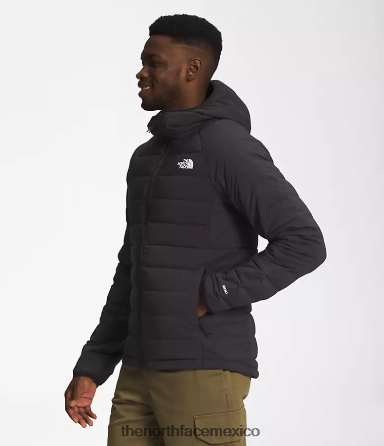 The North Face ropa NFHLJL921 negro hombres sudadera con capucha Belleview elástica