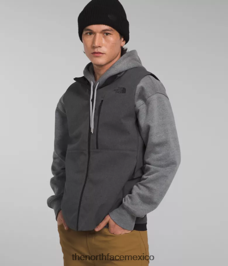 The North Face ropa NFHLJL1066 tnf gris oscuro jaspeado hombres chaleco biónico apex 3