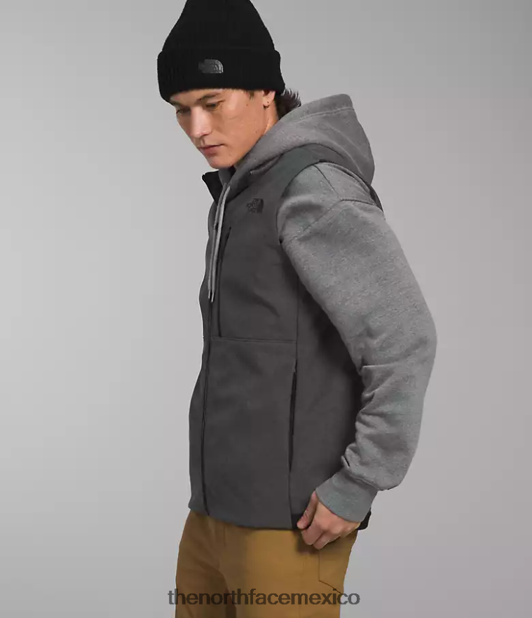 The North Face ropa NFHLJL1066 tnf gris oscuro jaspeado hombres chaleco biónico apex 3