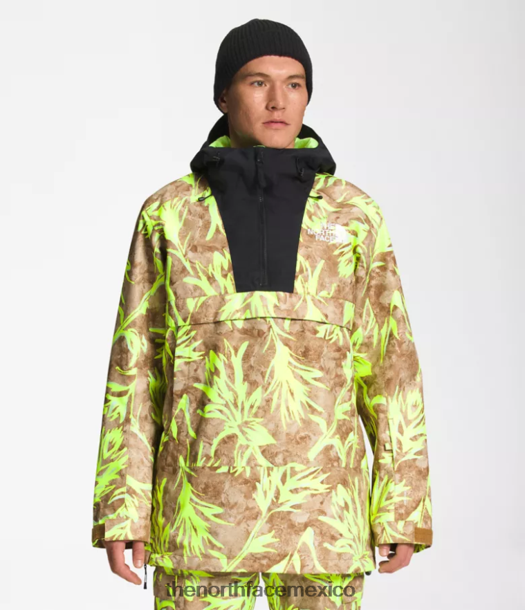 The North Face ropa NFHLJL1121 impresión de pincel marrón utilitario/tnf negro hombres anorak silvani
